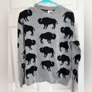 forever 21 buffalo print sweater